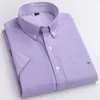 Męskie koszule Summer Sumual Slim Fit Fashion krótkie koszule Harmont 100 Bawełniane hafty bluzka Blaine 230703