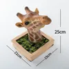 Dekorativa föremål Statyetter 3d väggmonterad giraffskulptur 1 st giraffhuvuden Vägghängande dekorationer Väggkonst naturtrogna djurstatyprydnader 230704