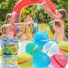 Sand Play Water Fun Reusable Water Balloon Splash Balls Magnetic Self-sealing Water Balls Quick Fill Water Balloons Games For Kids Summer Water Toys 230704