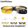 Zonnebril Aluminium Magnesium Pochromic Zonnebril Gepolariseerde Nachtbril Mannen Driver Geel Rijden Bril gafas de sol Z230705