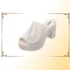 2021 Nuovo tacco alto con tacco alto per le donne Sandali solidi Scarpe femminili in gelatina SM071 G2202287267557
