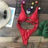 Women's Swimwear Sexy One Piece Swimsuit Women 2023 Cut Out Swimwear Thong Monokini Bathing Suit Black Red Green White Beach Swimming Beachwear J230704