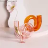 Держатели свечей стеклянная подсвечника Home Decore Vase Room Commorting Accessories Dister Table Decor European Wedding Z230704