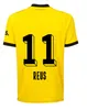 23 24 25 Sancho Soccer Jerseys REUS Dortmunds 50 лет в Special Westfalenstadon 2024 2025 2025 Borussia Foccer Haller Футбольная рубашка Brandt Men Kids Kit All Black