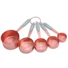 Meetinstrumenten Rose Goud Roestvrij Maatlepel Stuk Set DIY Taart Maatlepel Set Bakgereedschap R230704