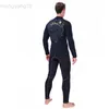 Wetsuits Drysuits 5MM Neopreen Wetsuit Mannen Surf Duikpak Uitrusting Onderwatervissen Spearfishing Badmode warme rits Natpak HKD230704