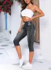 Women's Jeans Fashion 7 Point Pants Ripped Skinny Sexy Hip Slim Jean Mom Spandex Denim Clothing Female Overalls