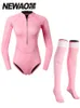 Kombinezony Drysuits Scubatrek Jednoczęściowy kombinezon do nurkowania Z długim rękawem Ochrona przed słońcem dla całego ciała Strój kąpielowy Spodnie Style Surfing Snorkeling Suit Dive HKD230704