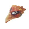 3D Eagle Mask Halloween Carnival Animal Mask PU Läder EVA Halv Ansiktsmask Fest Maskerad Cosplay Kostymer Rekvisita L230704