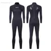 Kombinezony Drysuits nowy 3mm 5mm kombinezon do nurkowania mężczyźni kombinezon neoprenowy Plus rozmiar kombinezon do nurkowania łowiectwo podwodne Surfing ciepły strój kąpielowy nurkowanie HKD230704