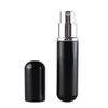5ml yüksek kaliteli makyaj araçları küçük siyah alüminyum cam parfüm sprey şişesi 5cc taşınabilir kozmetik atomizer f20172667 pphvl
