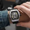 ساعة Wristwatches الفخامة الكلاسيكية للرجل متعددة الوظائف الرياضية المضادة للماء مضيئة على مدار الساعة الأوتوماتيكية ميكانيكي ES 0703