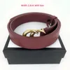 2023 с коробки Mens Designer Belt for Men Luxury ﾡ ﾡ Guccilys ﾡ Fashion Business Refem