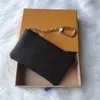 Porte-clés en cuir véritable pour femmes et hommes, porte-clés de styliste, porte-monnaie, porte-cartes, sac à fermeture éclair, Accessoires M62650