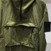 Topstoney Spring and Autumn Men 's Coat Semi-Zipper Open Hoodie Fashion Function Outdoor Anti-Jacket.