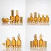 30 ml Glazen Etherische Olie Flessen Flacon Cosmetische Serum Verpakking Lotion Pomp Verstuiver Spray Fles Druppelflesje Snelle Verzending F2550 Mvedx