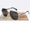 Squared Sunglasses Gold Metal Frame Brown Lens Women Fashion Sunglasses Eyewear with Box