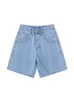 Women's Jeans Summer High Waist Denim Shorts Casual Loose Ladies Plus Size Streetwear Fashion Button Wide Leg Short Female 230703