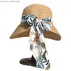 Chapeaux à large bord Chapeaux à large bord Chapeaux de seau Femmes Soleil Chapeau de paille Ruban à large bord Chapeau de plage Dames d'été en plein air Chapeau de seau Respirant Chapeau de soleil Pliable Z230704