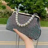 Evening Bags Pearl Handle Women's Bag Trend For Women Elegant Shoulder Diamond-encrusted Handbags