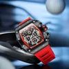 Wristwatches Sports Men's Onola Fashion Fashion بالكامل تلقائيًا ميكانيكية ميكانيكية فريدة من نوعها معصم شريط مقاوم للماء 0703