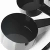 測定ツール計量スプーンポータブル軽量便利な黒ベーキングコーヒー計量スプーンカップ家庭用 R230704