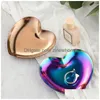 Storage Boxes Bins Metal Tray Heart Shaped Jewelry Display Home Decoration Serving Plate Table Organizer Xbjk2212 Drop Delivery Ga Dhsnb