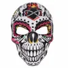 Yeni Meksika Ölü Kafatası Maskesi Cosplay Cadılar Bayramı İskeletleri Baskı Maskeleri Giydirme Purim Partisi Kostüm Prop