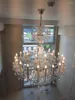 الثريات كبيرة 30 خلاصة الكنيسة الثريا بقيادة Candelabro Crystal Pendant El Light Mistures Modern foyer Home Luster