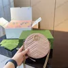 Sacs de luxe Sacs de créateurs de qualité supérieure sac à main en cuir véritable chaîne sac à bandoulière paragraphe populaire sac à gâteau rond sac rose femme mini petit sac 230704