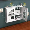 Vases Grand routeur Wifi sans fil étagère boîtes de rangement câble support d'alimentation tenture murale panneau de prise décor à la maison meubles organisateur