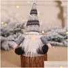 Weihnachtsdekorationen Hängende Puppe Gestrickte Plüsch Gnome Baum Wand Anhänger Weihnachten Kinder Geschenke Ornament Dekor Drop Lieferung Hausgarten Fee DHK2M