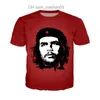 T-shirts pour hommes Kaus Grafiti Che Guevara Kaus Gambar Cetak 3d Kustom Pria Wanita Kaus Longgar Kasual Ala Jalanan Anime Musim Panas Homme Z230706