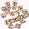 Hair Accessories 36pcs/box Girls Candy Colors Butterfly Fruit Cartoon Clip Claw Kids Small Hairclip Baby Mini Crown Crab Grip