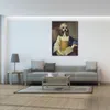 Dipinti di ritratti di cani Madame Du Barry Thierry Poncelet Fatti a mano Animali su tela Art Room Decor