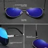 Lunettes de soleil KINGSEVEN Design Aviation alliage cadre HD lunettes de soleil polarisées pour hommes UV400 Z230704