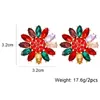 Orecchini a pennello Juran Colorful Crystal Stud Fashion Rhinestone Daisy for Women 2023 Dichiarazione di tendenza Gioielli di lusso all'ingrosso