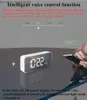 Desk Table Clocks Rechargeable Digital Alarm Clock Voice Control Snooze Night Mode Table Clock Music Electronic LED Clocks Despertador Digital Z230704