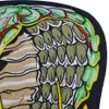 大炎ヘビ刺繍アイアンでパッチジャケット服バイカーバックベストファッションパンク Design299c