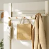 Hooks Rails Japanese Style Door Rear Hook Clothes Coat Hat Towel Hanger Back Wall Mounted Kitchen Bathroom Organizer Holder Rack 230725