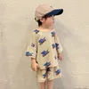 Clothing Sets Summer Cool Shark Suit Boy Pullover T-shirt Letter Shorts Grils Loose Comfortable Dresses Siblings Fashion Cute Clothes 230703