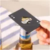 Ouvre-cartes de poker ouvreur noir sier sier en acier inoxydable bière casino bouteille de cuisine Bar cadeaux outils gouttes