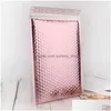 Verpackungstaschen Rose Gold Bubble Mailer Verpackung Wasserdichte, stoßfeste Umschläge mit selbstklebendem Kleber Mtisize Drop Delivery Office DHY9S