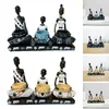 Bougeoirs Photophore Sculptures Artisanat Ornement Famille Africaine Statues Pour