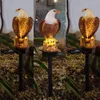 Dekorativa föremål Figurer LED Solar Light Eagle Glödande Gräsmatta Vattentät Utomhus Gräsmatta Lampa Trädgård Stakes Innergård Dekoration Landskap Solar Lawn Light 230703