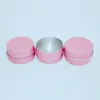Pink 10g 15g 25g 30g 50g 60g Aluminum Jars Lip Balm Pot Skin Care Cream Eyeshadow Lipgloss Liquid Base Foundation Container Tins Bhbsi