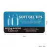Valse Nagels 550 Stuks Clear Medium Amandel Zachte Gel Volledige Cover Tips Kit Soak Off Nail Extensions Gelly Druk op 230704