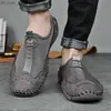 Klänningskor klänningskor män avslappnad slipon sommarsneakers andningsbara s loafers moccasins lyx varumärke mesh s låg stor storlek 3848 z230704