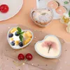 Baking Moulds 50PCS 3.4 Oz Aluminum Foil Disposable Muffin Ramekin Heart Shaped Pudding Cupcake Cup For Valentine Mother's Day Wedding