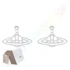 Saturn Charm Simple Hollow Earrings merkontwerper Geometrie Celebrity Wedding Party Sieraden met doosmode